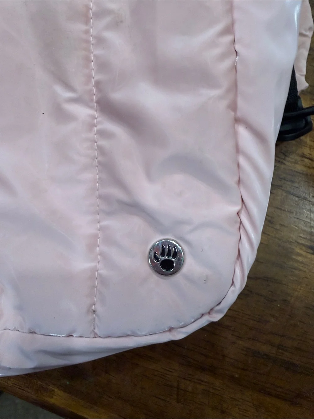BearPaw Light Pink Puffer Backpack